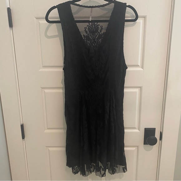 Free People Black Lace Dress EUC - Picture 3 of 6